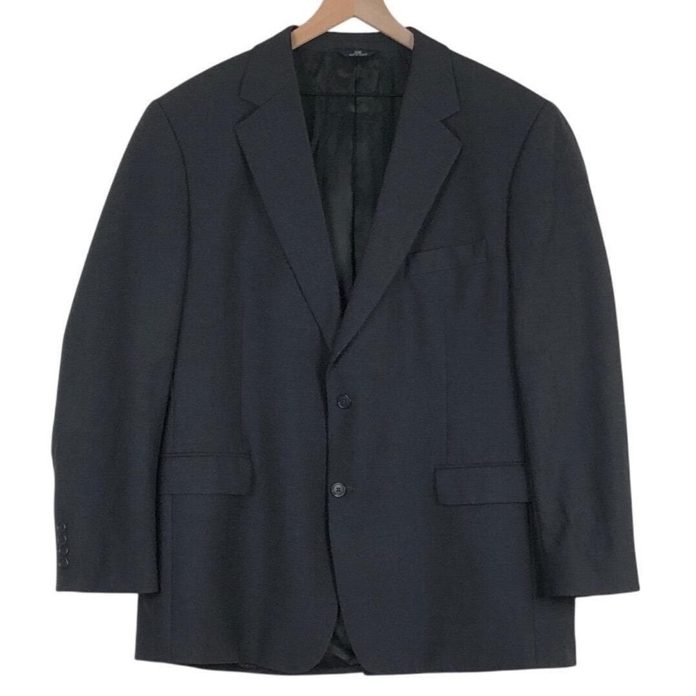 VTG‎ 346 BROOKS BROTHERS Wool Blend Blazer Sz 46 M Charcoal Gray Jacket Coat EUC